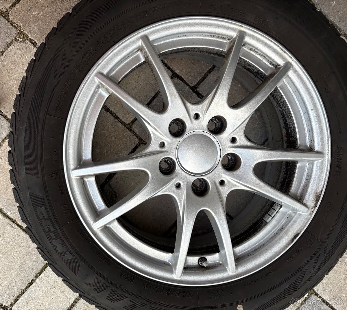 Predám zimné gumy na hliníkových diskoch R 16 - 3