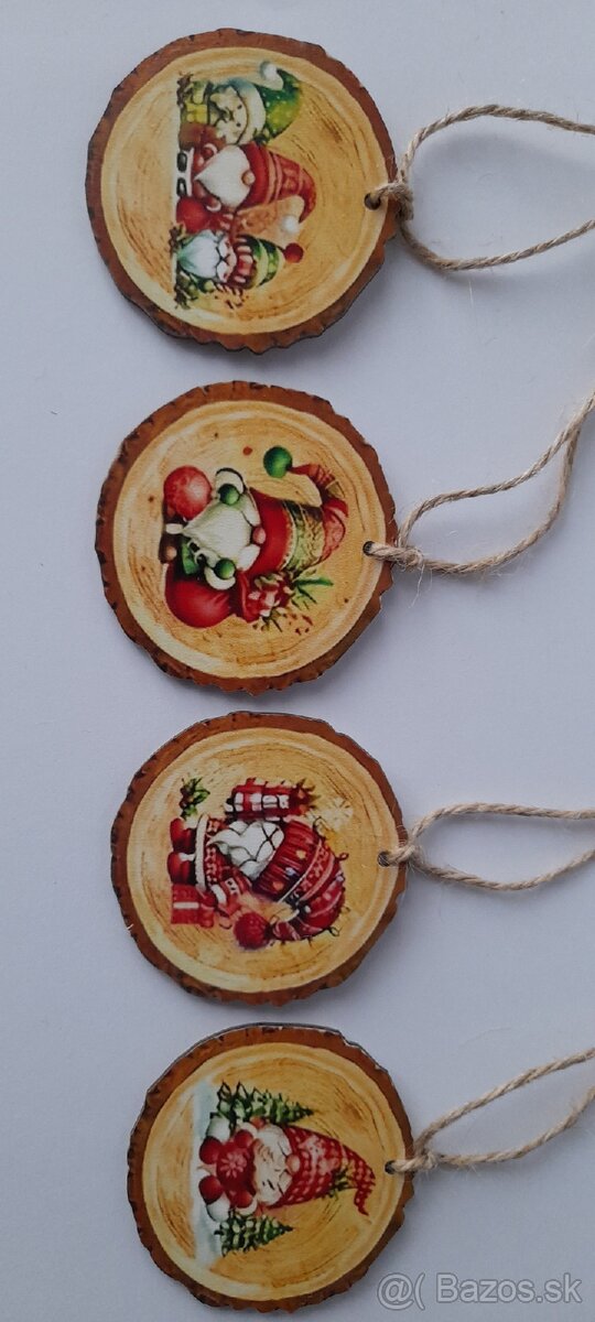 Vianočné drevené ozdoby - 3