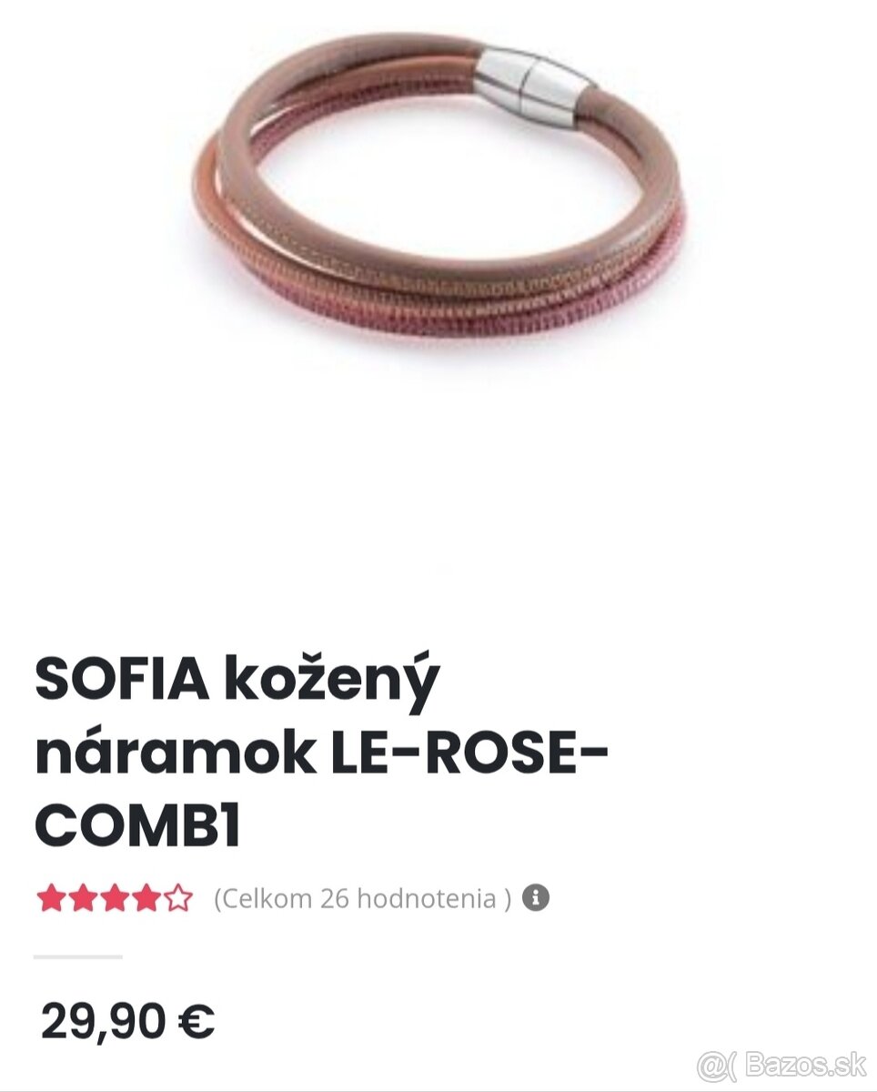 Kožený dámsky náramok - 3