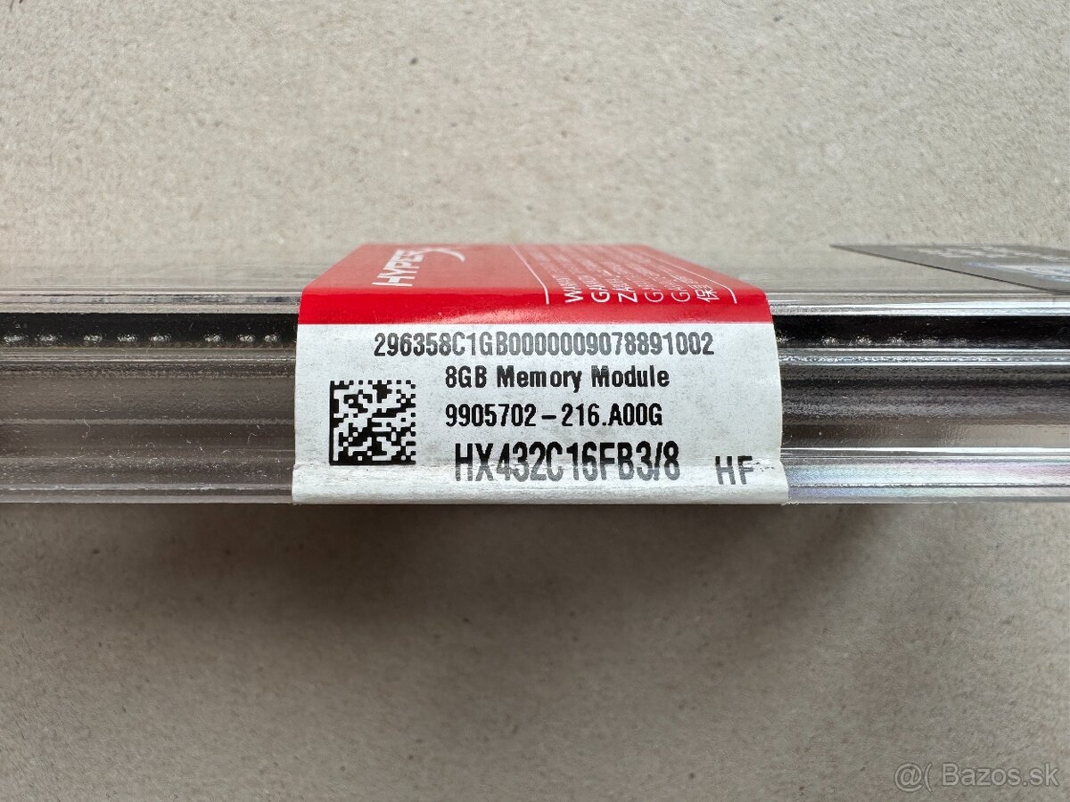 Kingston HyperX FURY DDR4 3200MHZ CL16 - 3