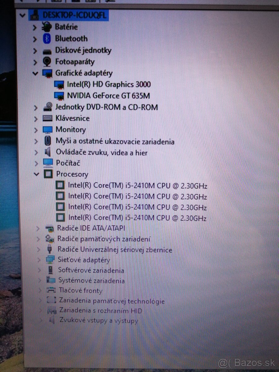 Asus K. Intel i5. RAM 6GB. HDD 500 GB. Nvidia 2 GB. - 3