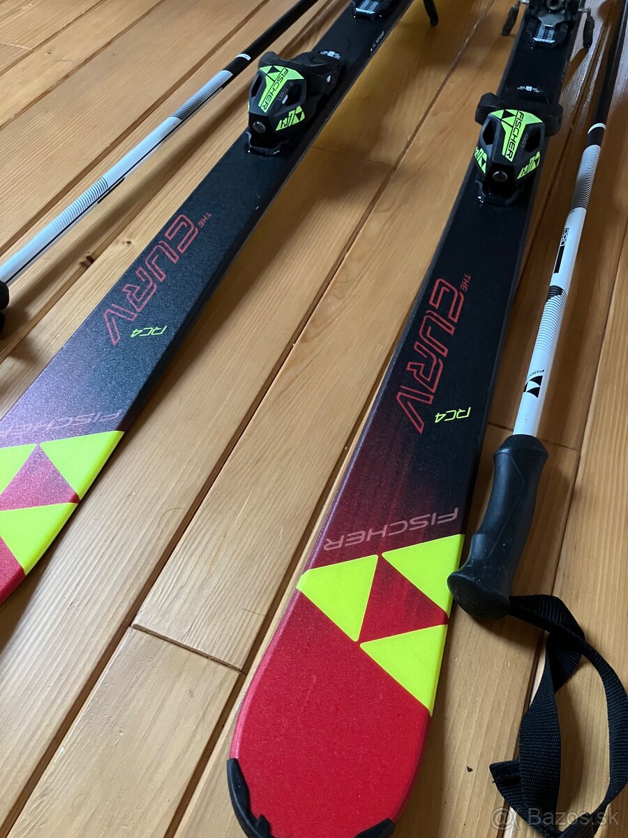 Detské lyže + palice, lyžiarky - 3