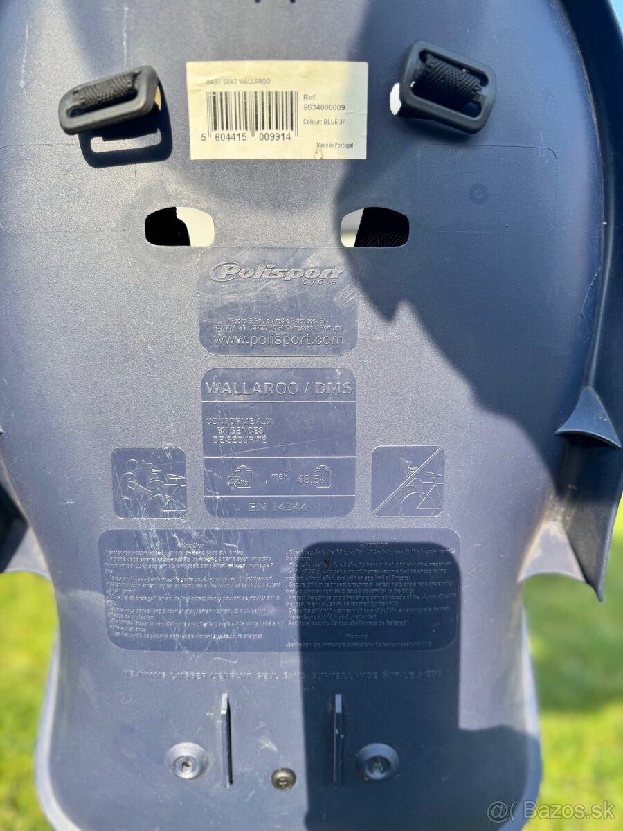 Detská sedačka na bicykel: zadná - 3