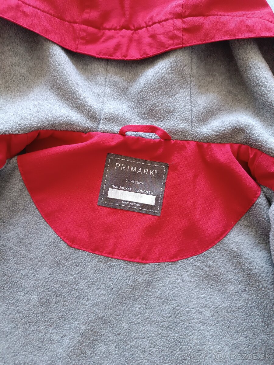 Prechodná červená bundička - 98 - 3