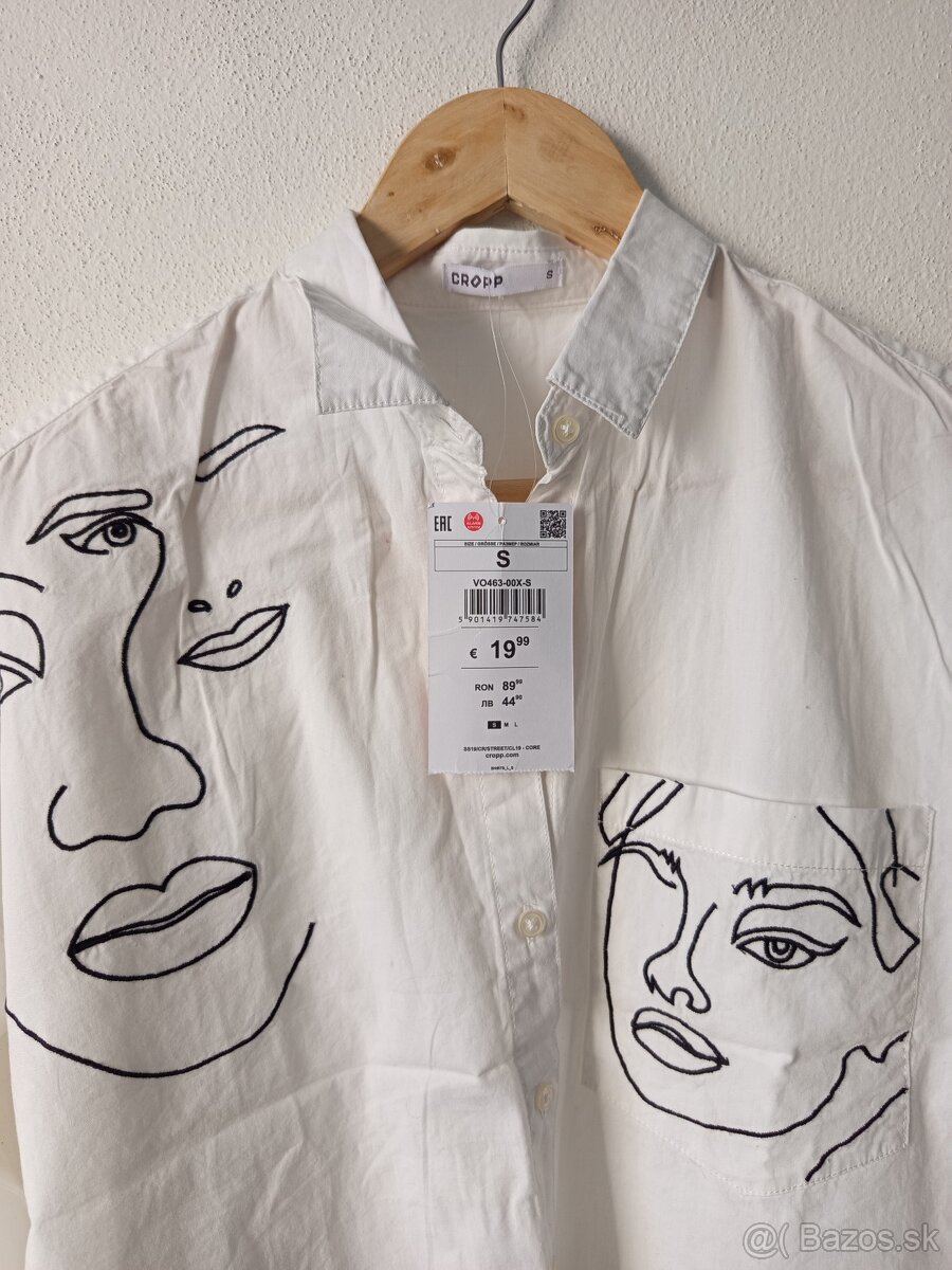 Košeľa CROPP S/36 biela - 3
