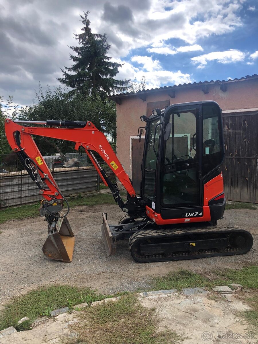 Pásový bagr Kubota U27 - 4 - 3