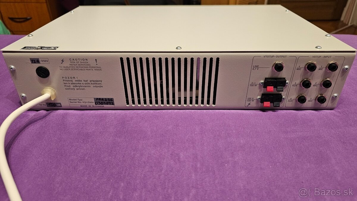 Mixážny zosilňovač PAA 206 plus reprobedne. - 3