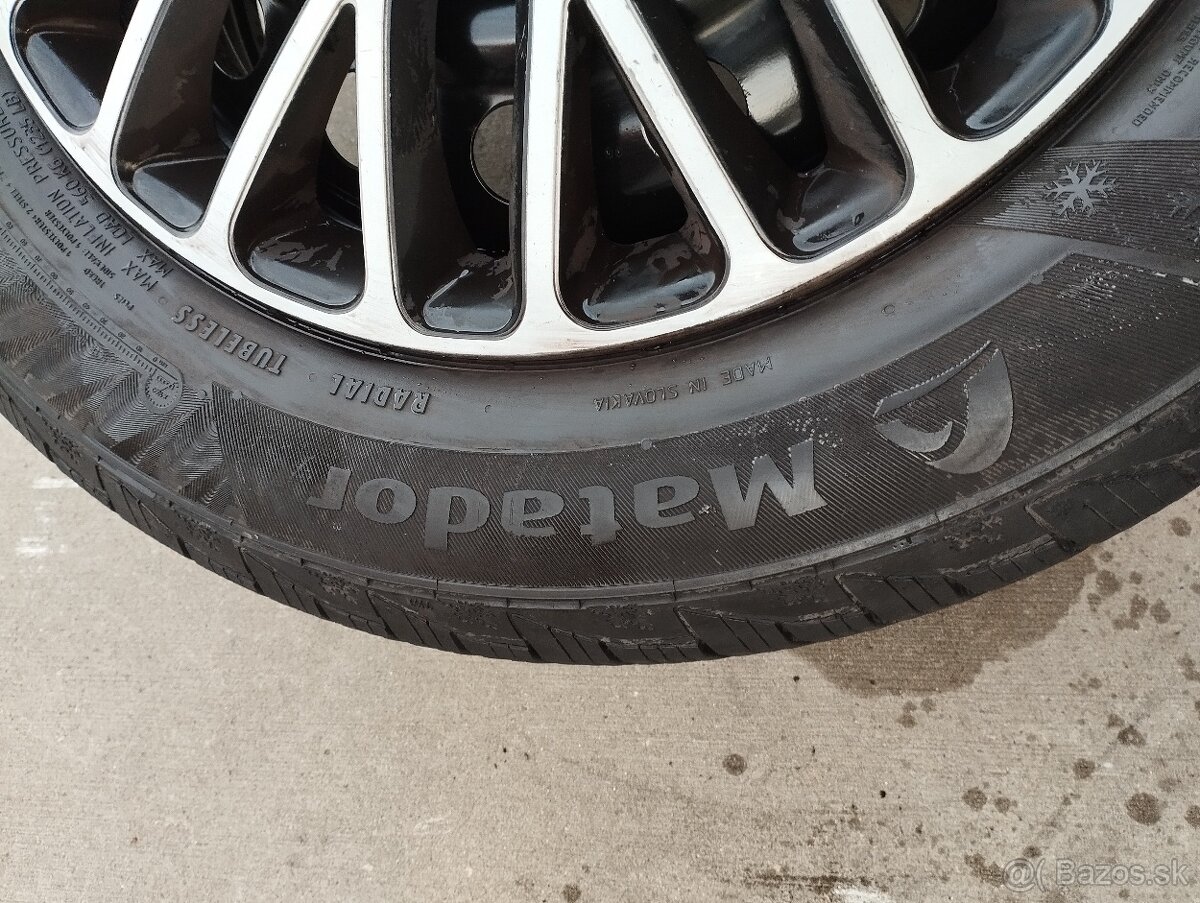 Predám sadu zimných pneu na diskoch 185/65 R15 T - 3