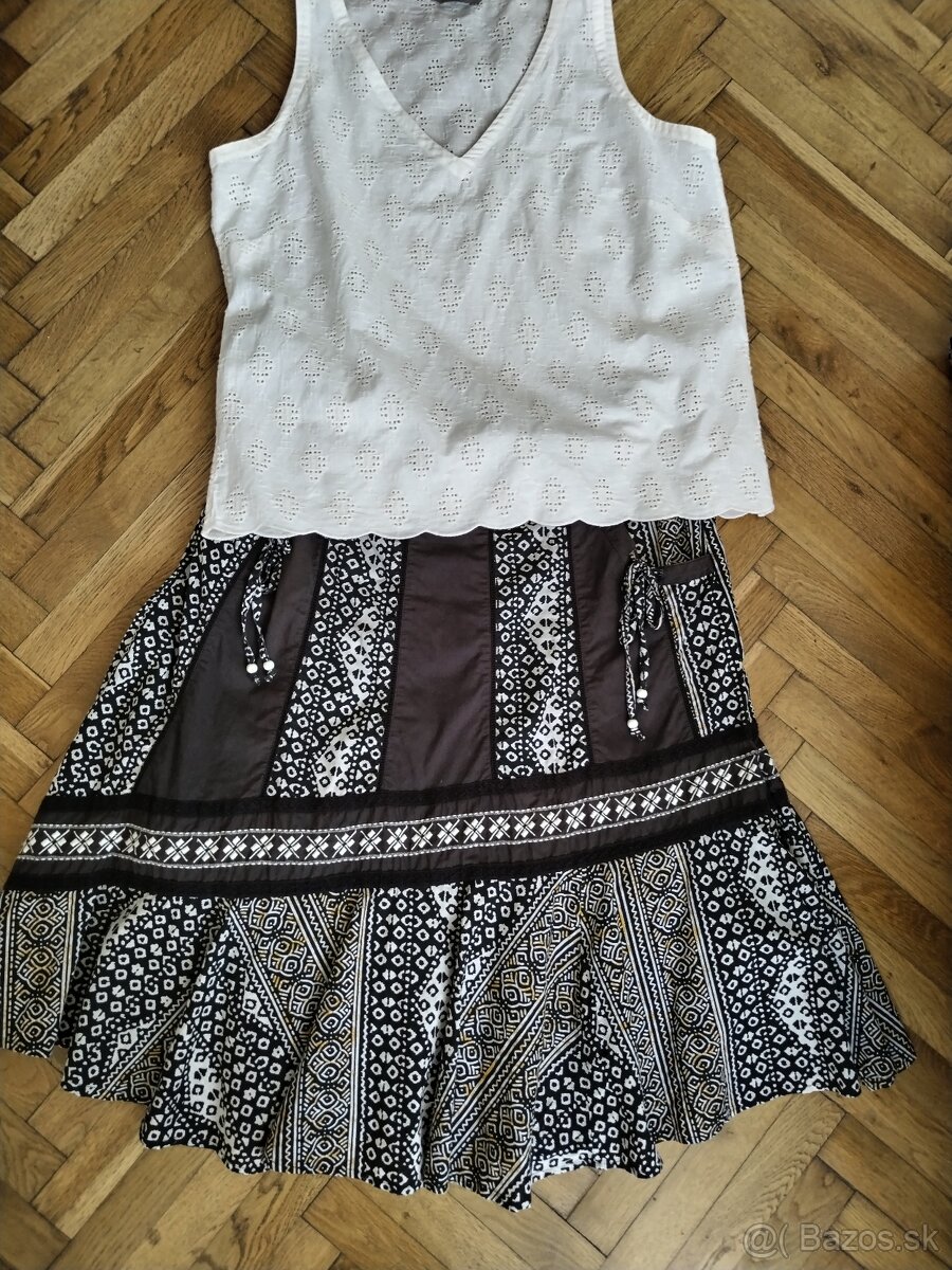 hnedá sukňa M&S - 3