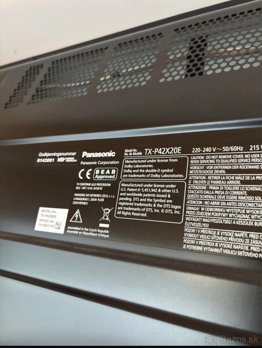 TV Panasonic TX- P42X20E - 3