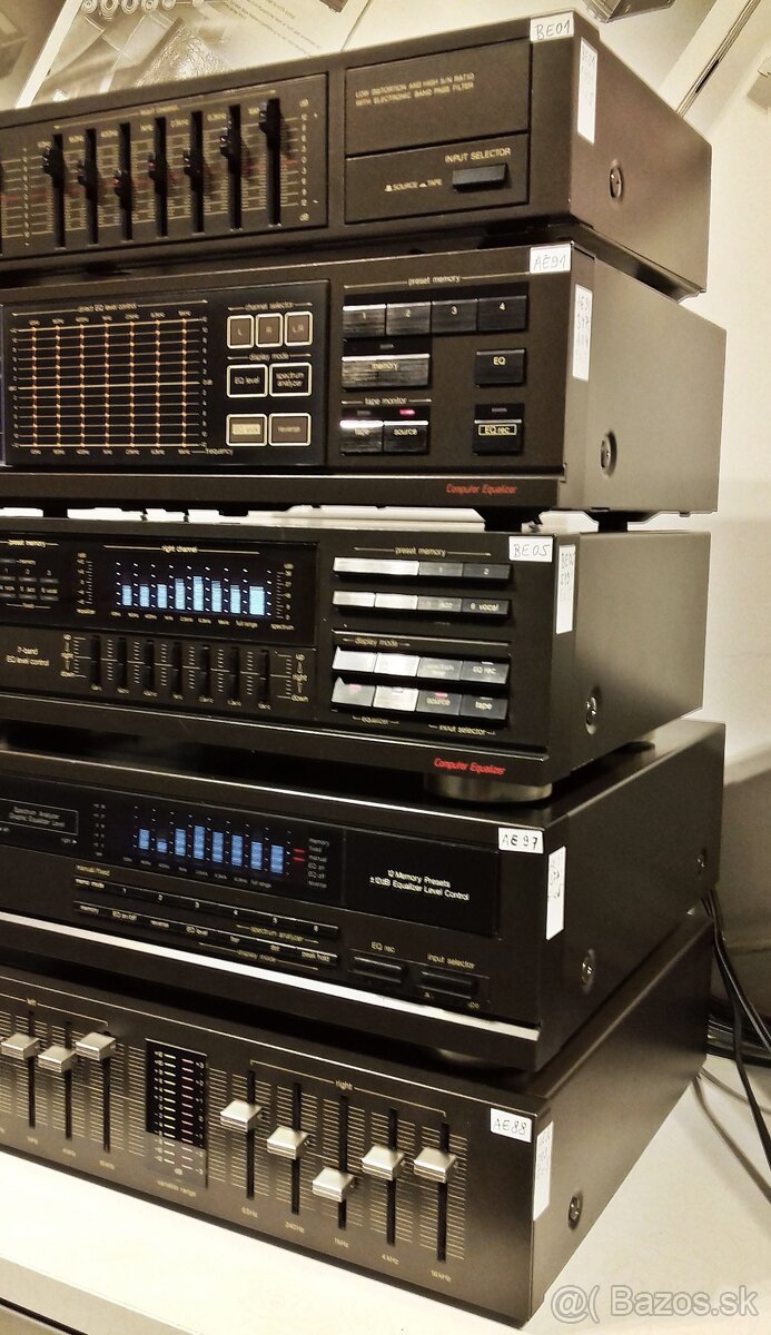 SERIA = 5x Equalizer TECHNICS, antracit, vyroba JAPAN = Eq5 - 3