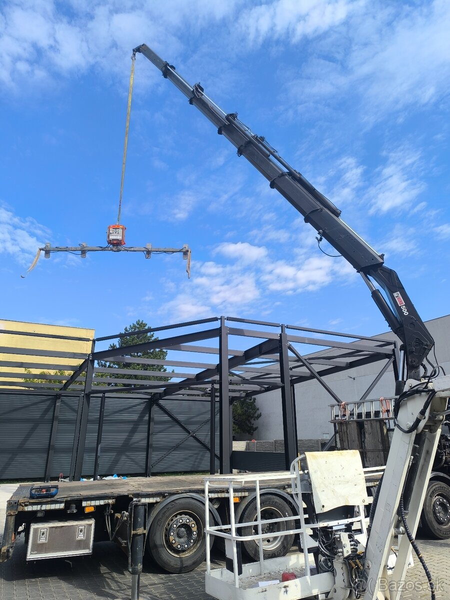 Autodoprava s hydraulickým rukou - 3