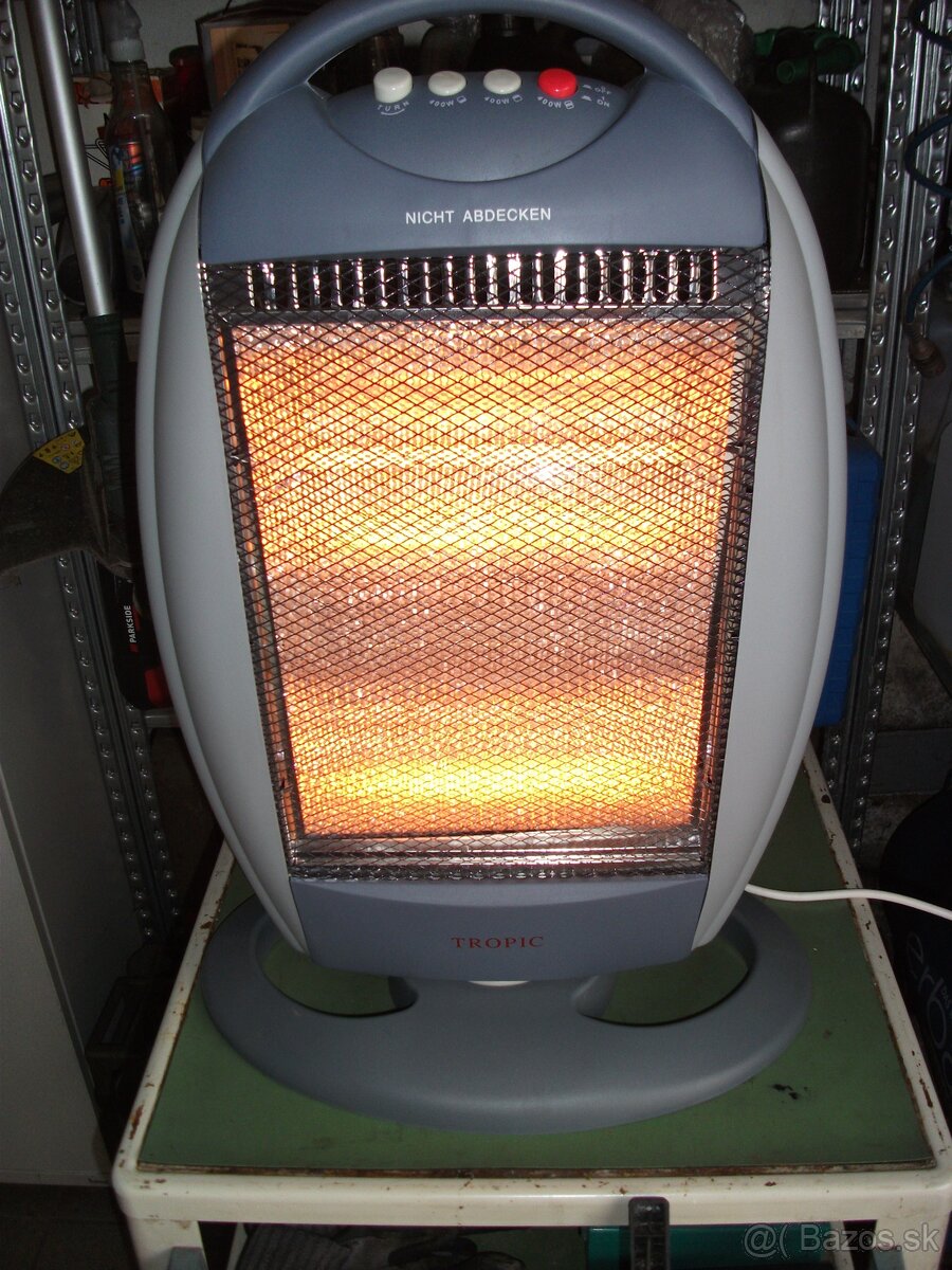 Predám nový,elektrický-halogenový ohrievač-1200W. - 3