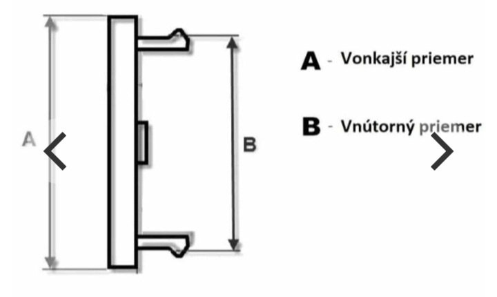 Stredové pukličky diskov 65mm - 3