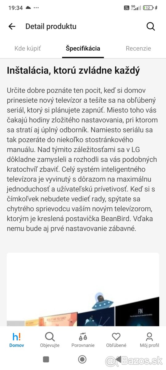 Predám Smart 3D TV LG - 3