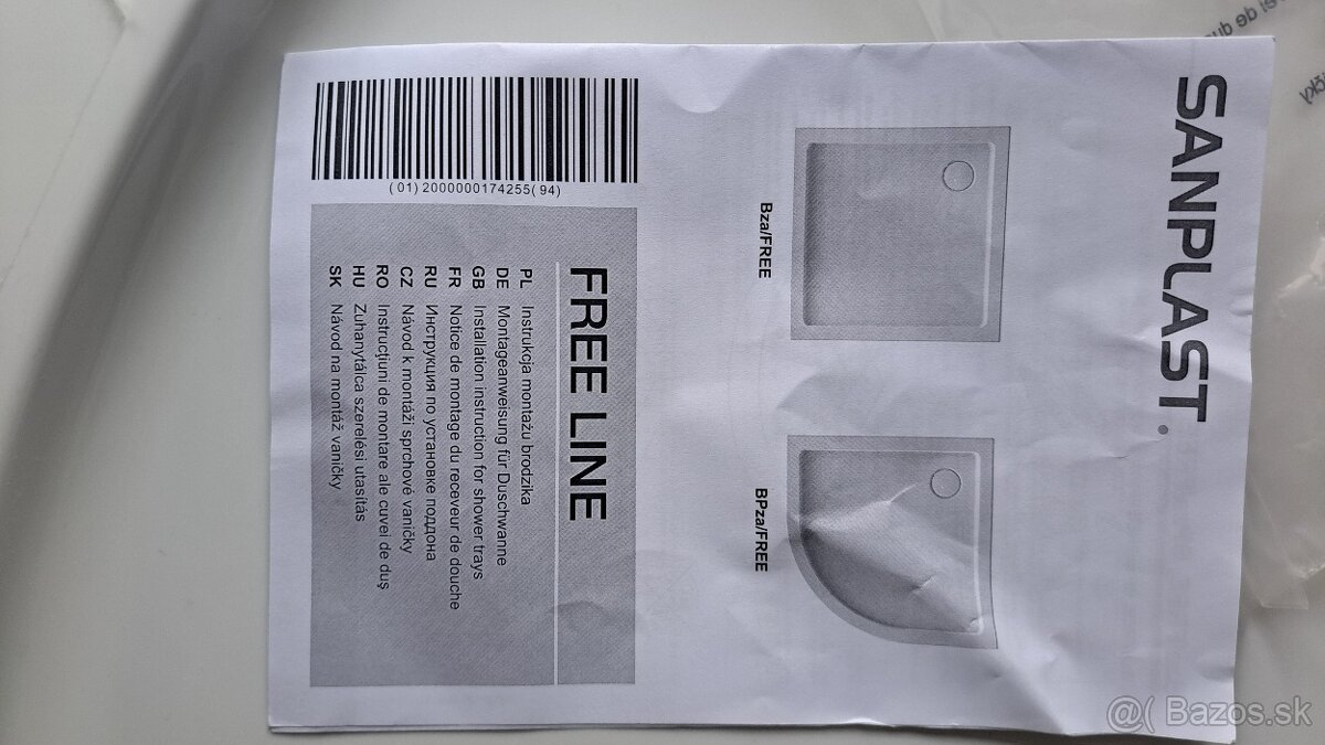 Sprchova vanicka + sifon - 3