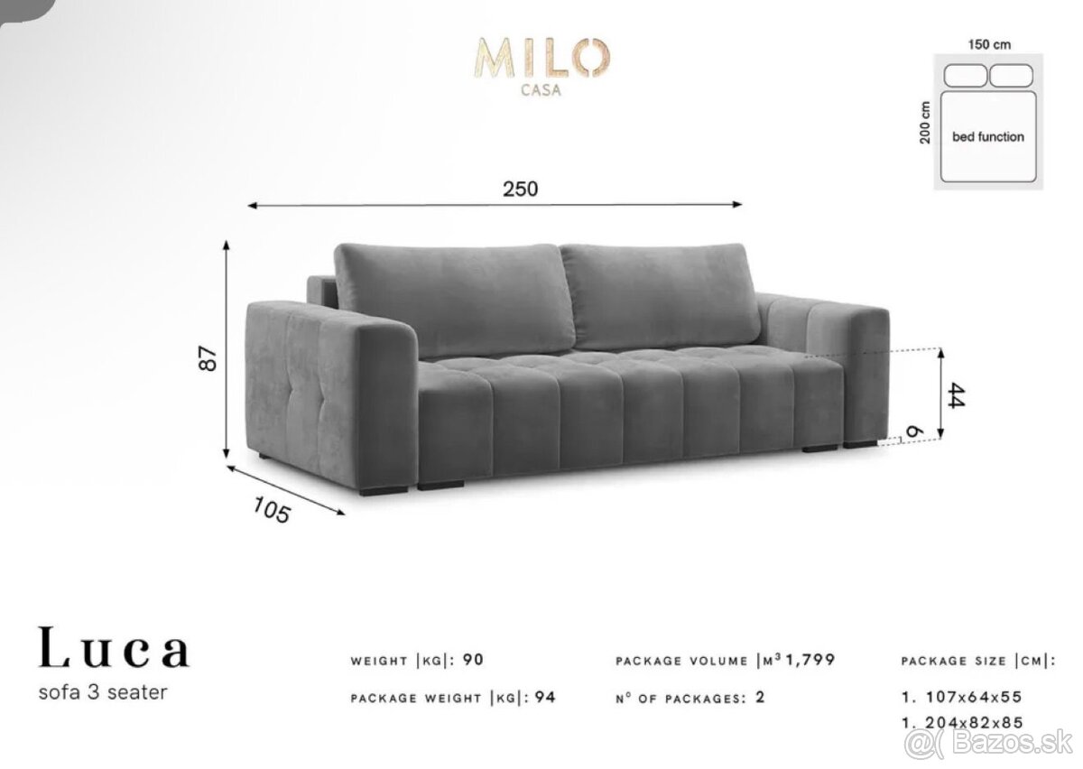 Pohovka Milo Casa (Luca) - 3