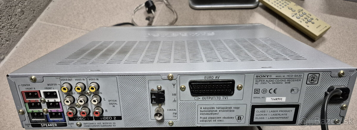 Sony DAV-SA30 – domáce kino 5.1 - 3