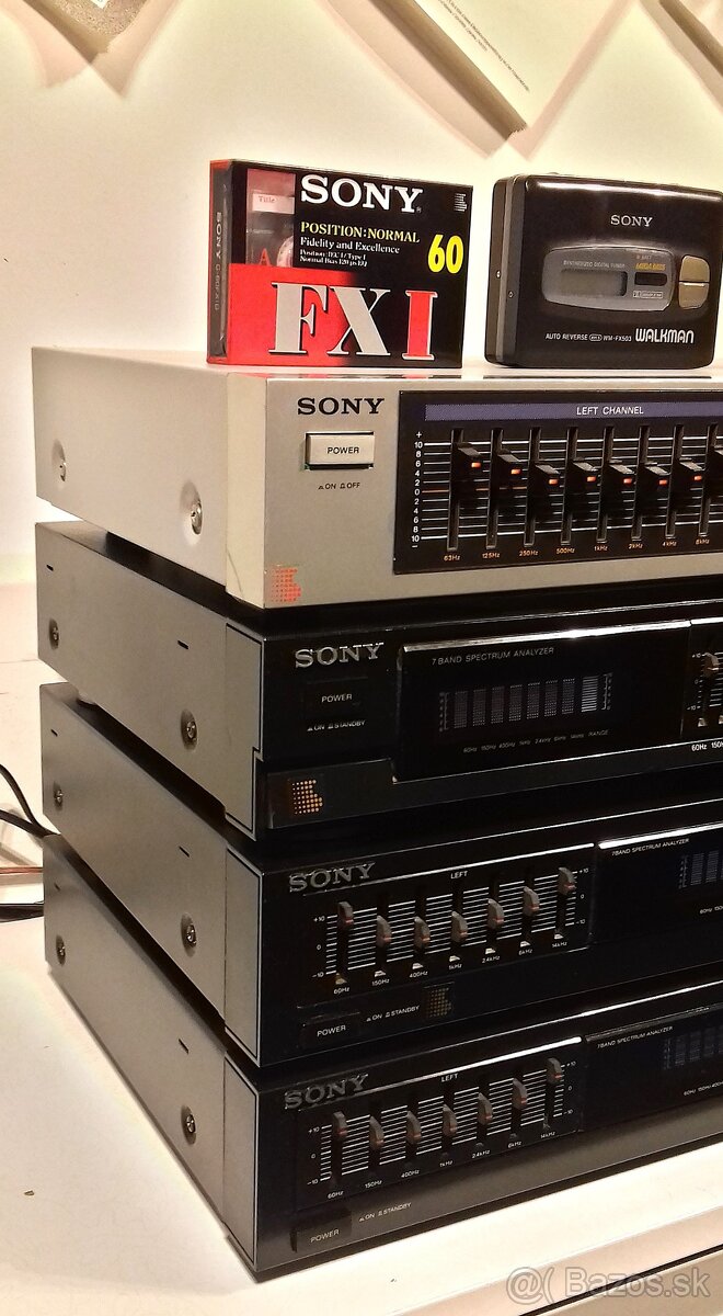4x Equalizer SONY 2x9 pasmovy, 2x7 pasmovy, vyr. JAPAN = Eq3 - 3