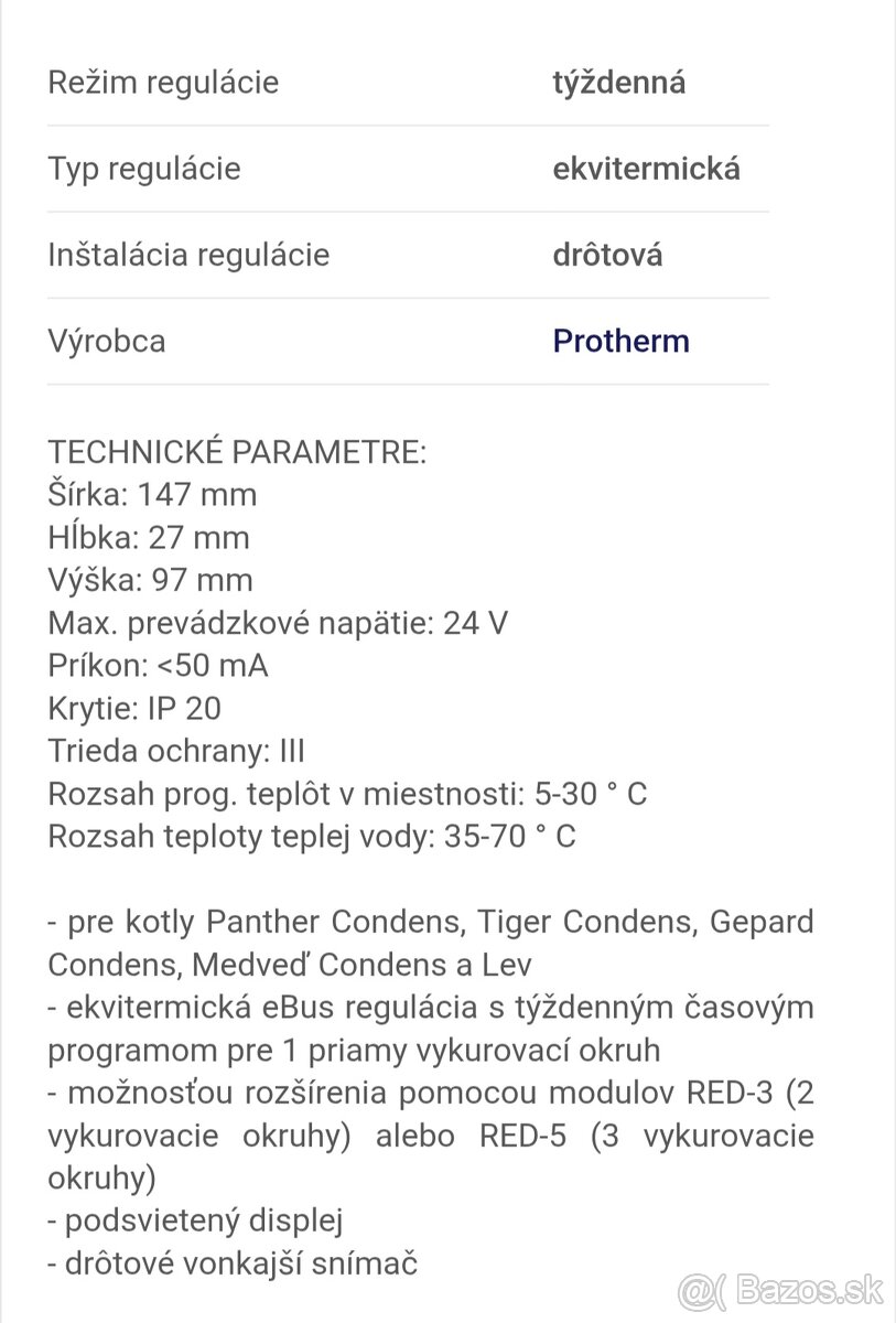 PROTHERM MIPRO ekvitermická eBUS systémová - 3