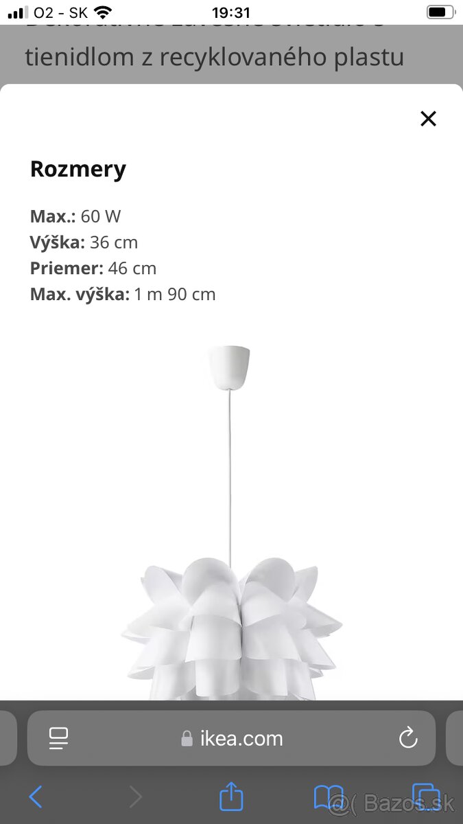 Zavesna lampa IKEA KNAPPA - 3