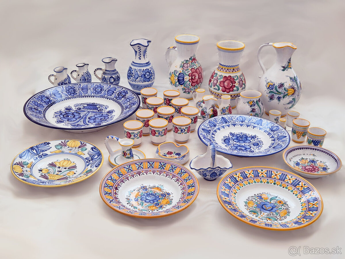 Modranská keramika farebná a modrá - 3