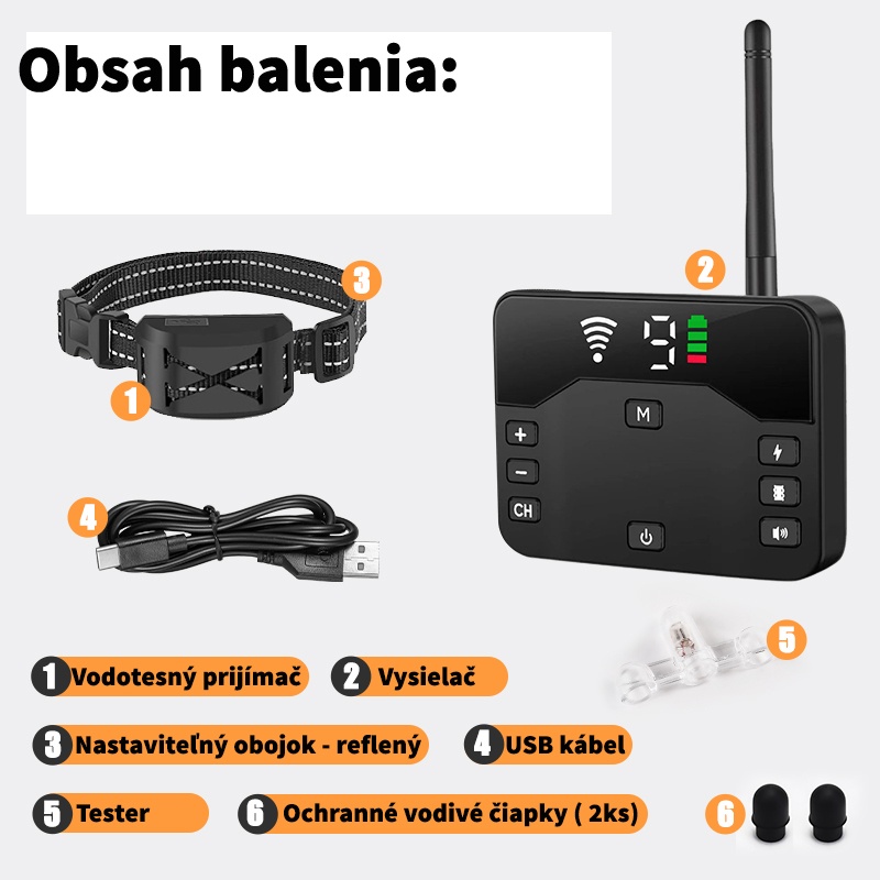 2v1 Bezdrôtový elektrický oplotok + výcvikový obojok . - 3