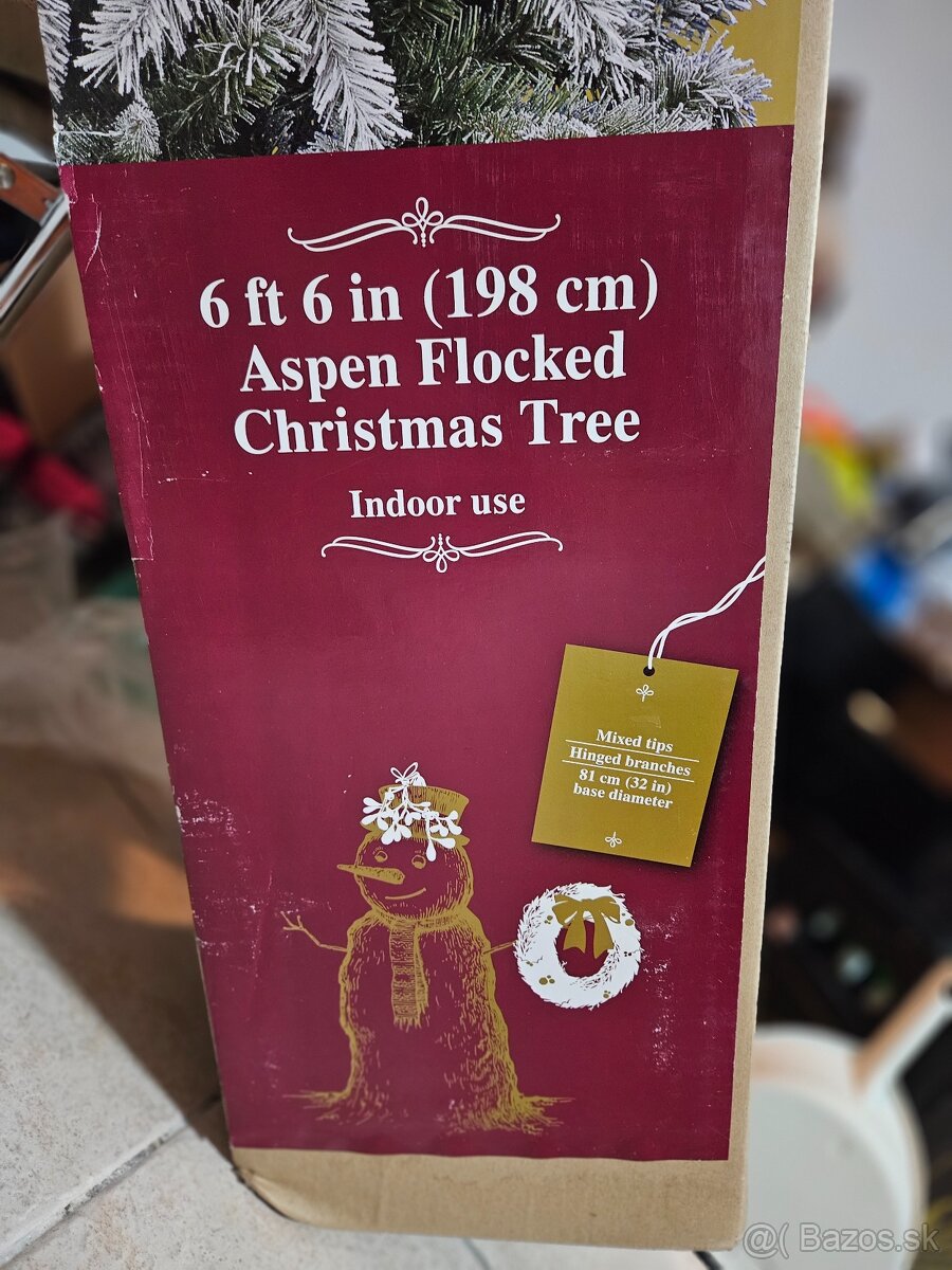 Zasnežený vianočný stromček 198cm - 3