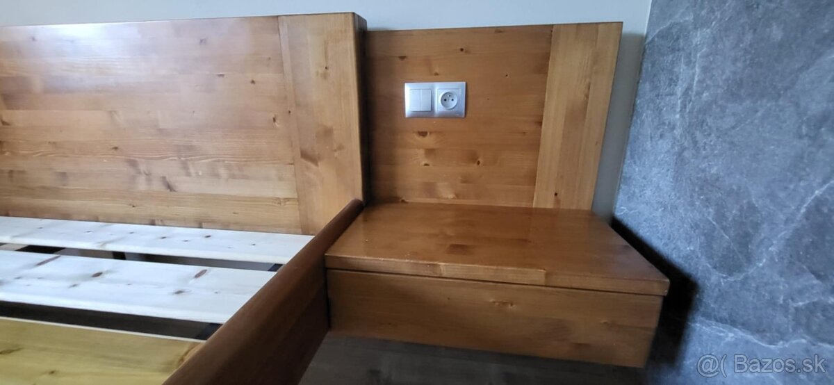 Manzelska postel z dreva - 3