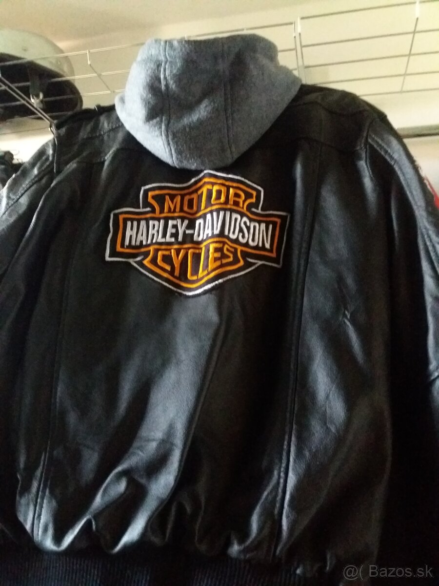 Kozena Bunda S Nasivkami Harley Davidson XL - 3