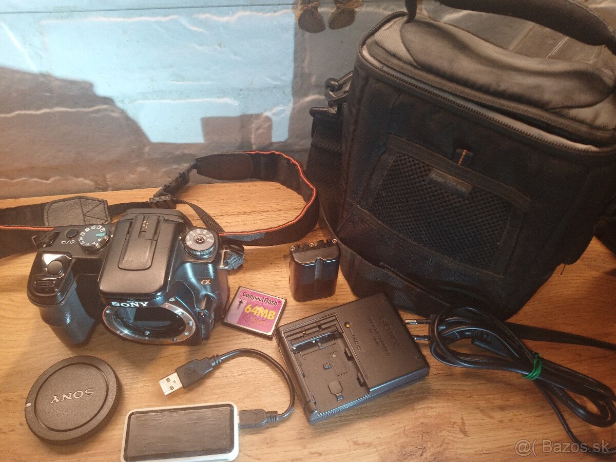 Predám zrkadlovku Sony a100 - 3