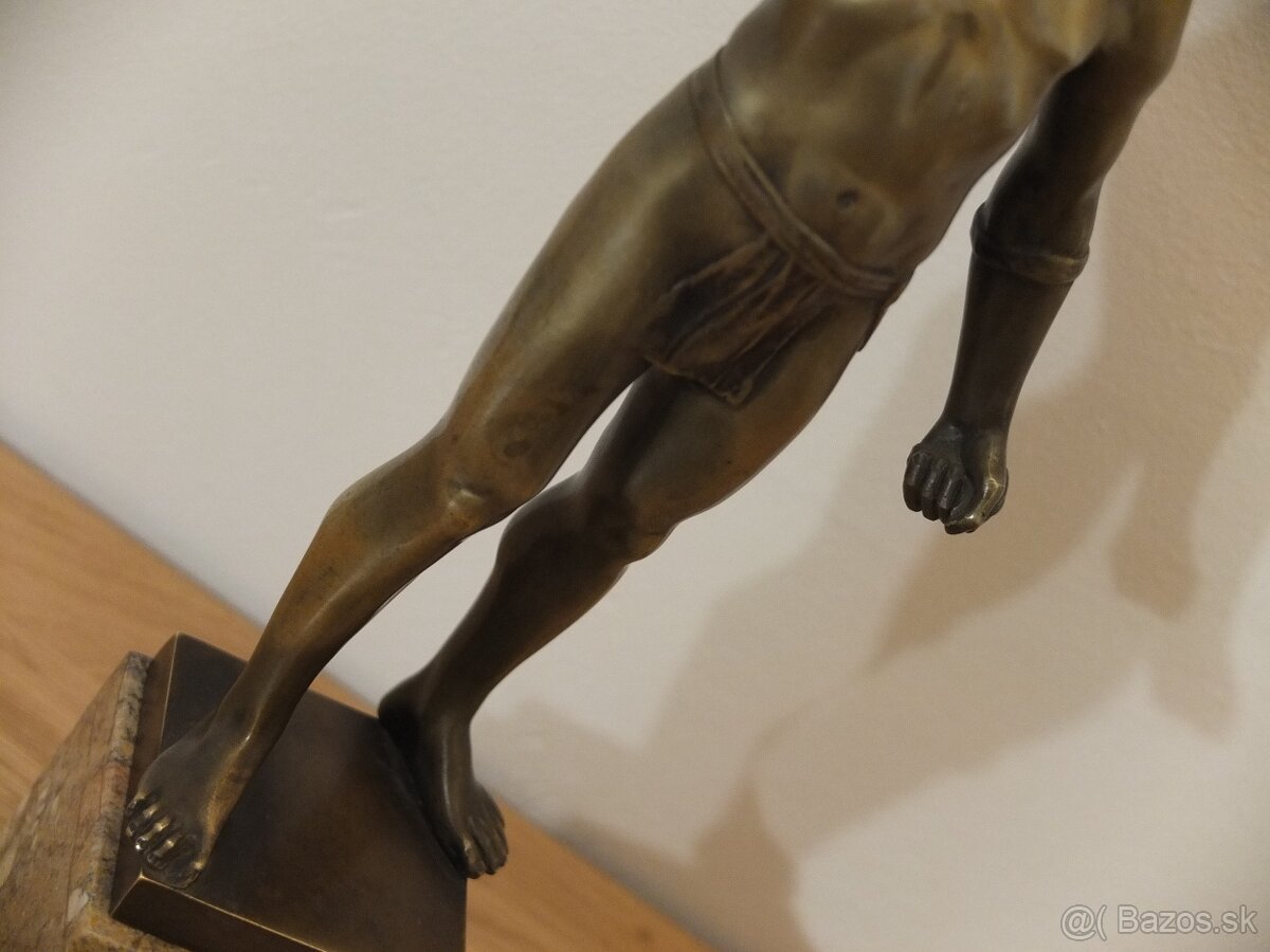 BRONZOVÁ POSTAVA-HANS KECK KOLEM 1900 - 3