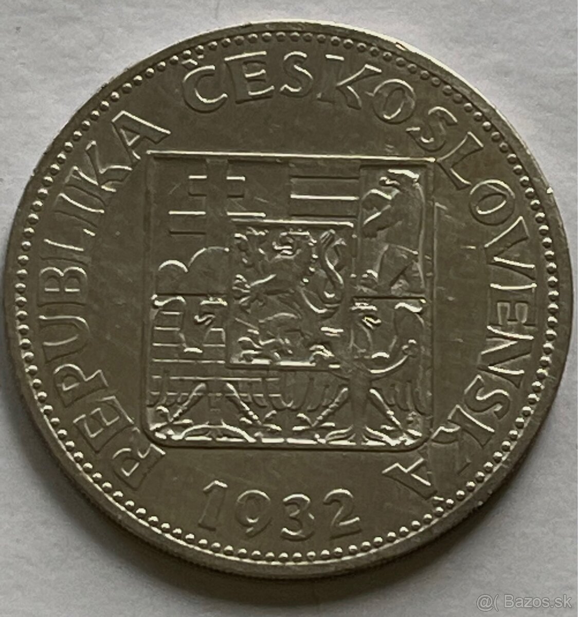 Československá Republika 1932 - 10 Kčs Ag - 3