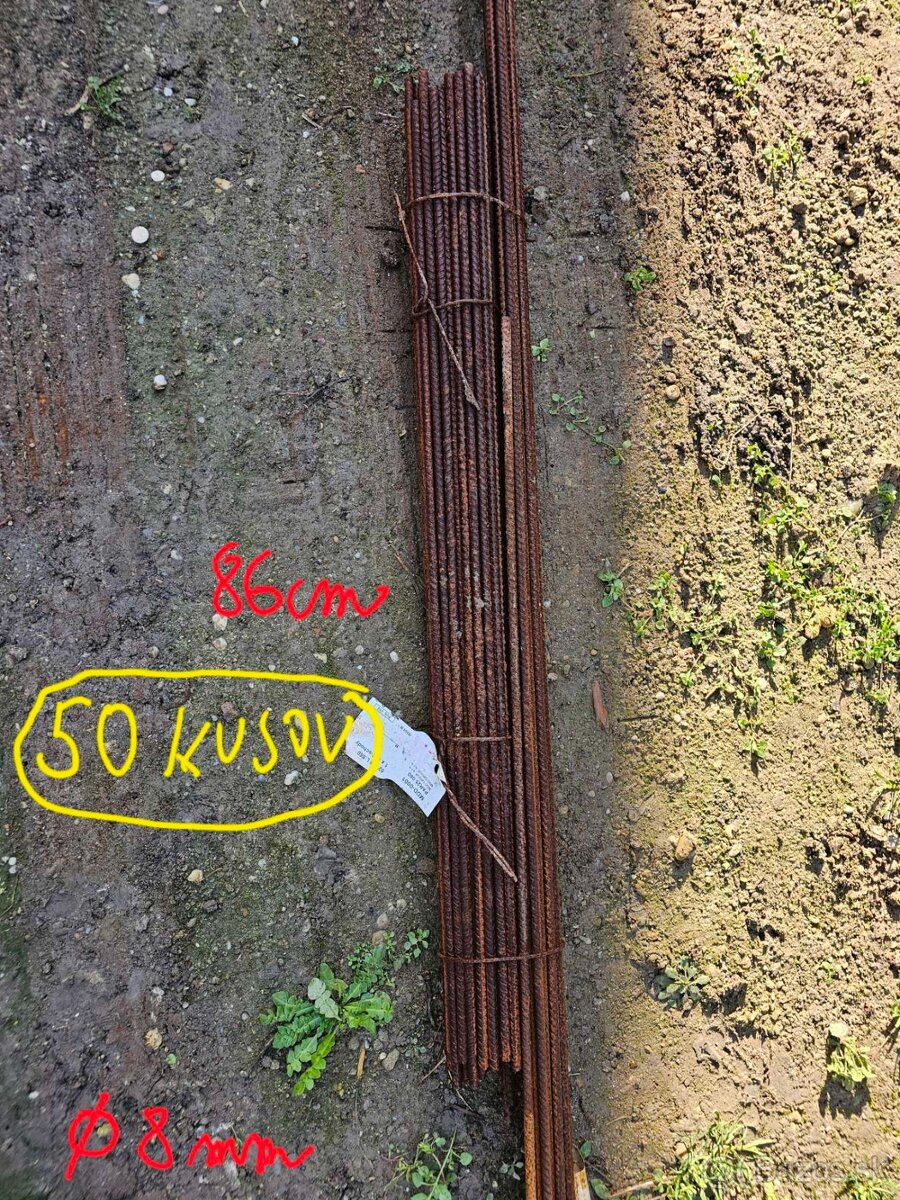Predám betonársku oceľ-roxory a strmene - 3