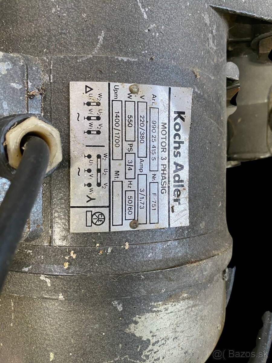 Elektromotor Kochs Adler 550 W – TOP STAV - 3