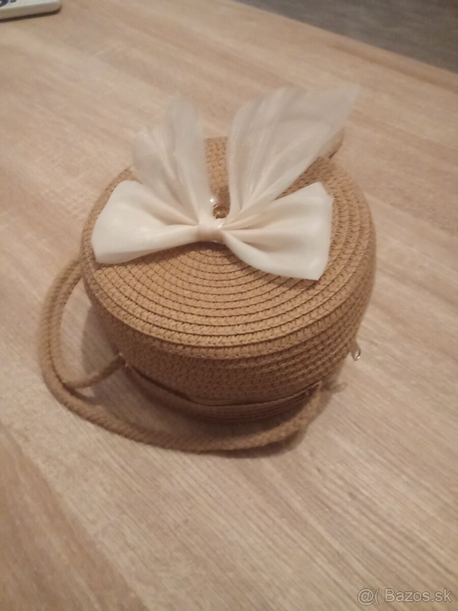 Platená slamená kabelka - 3