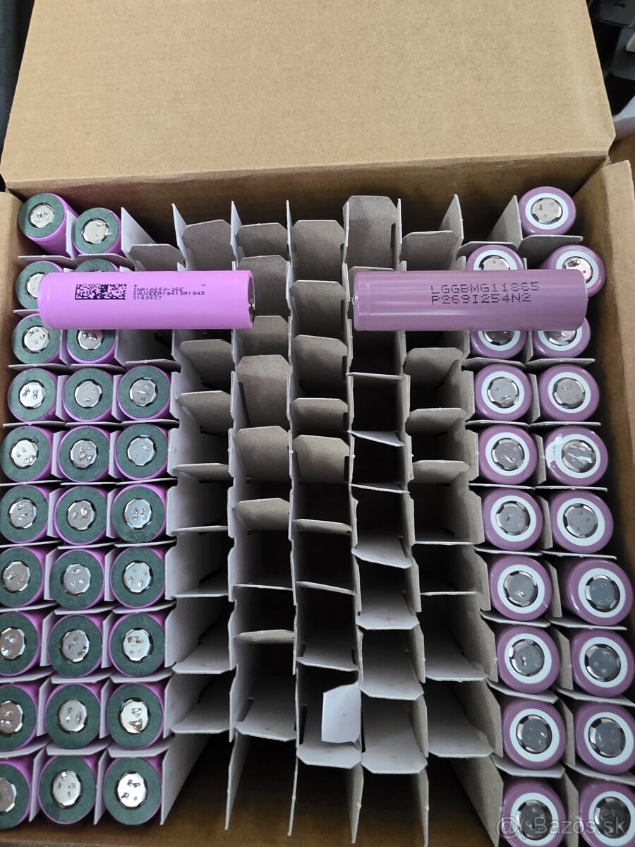 Predám použité články batérií 18650 - 3