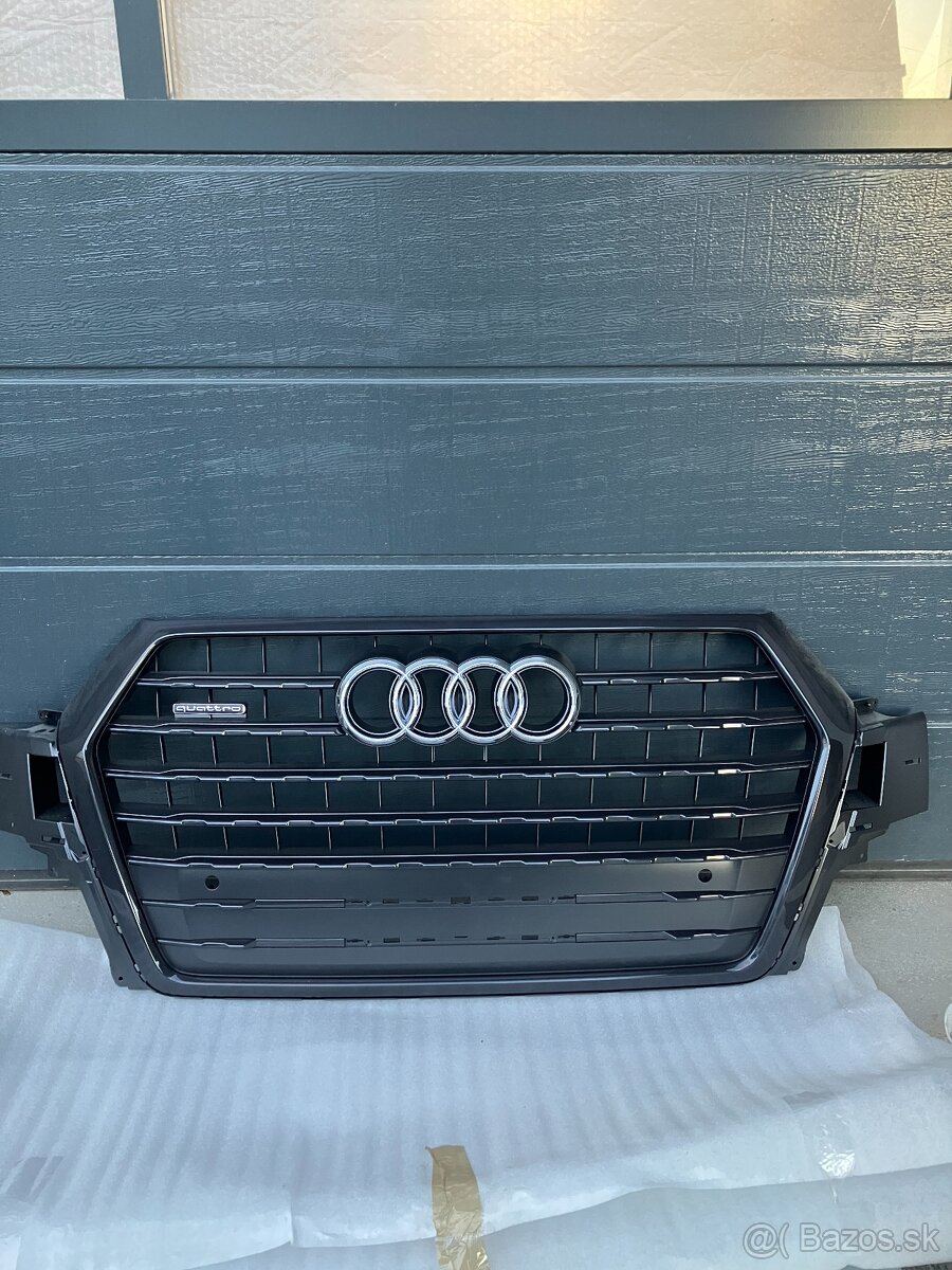 maska audi q7 15-15 sline s-line cerna grill - 3