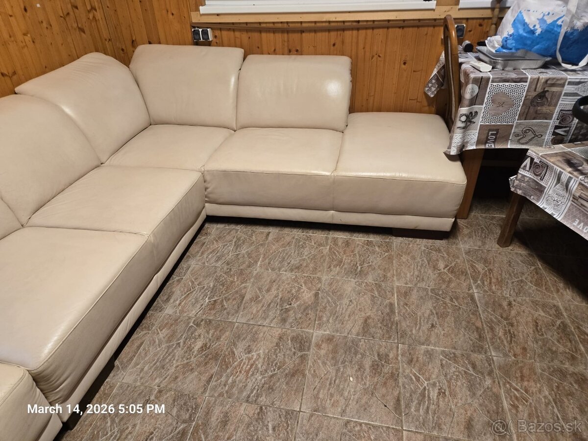 predám kožennú sedačku - 3