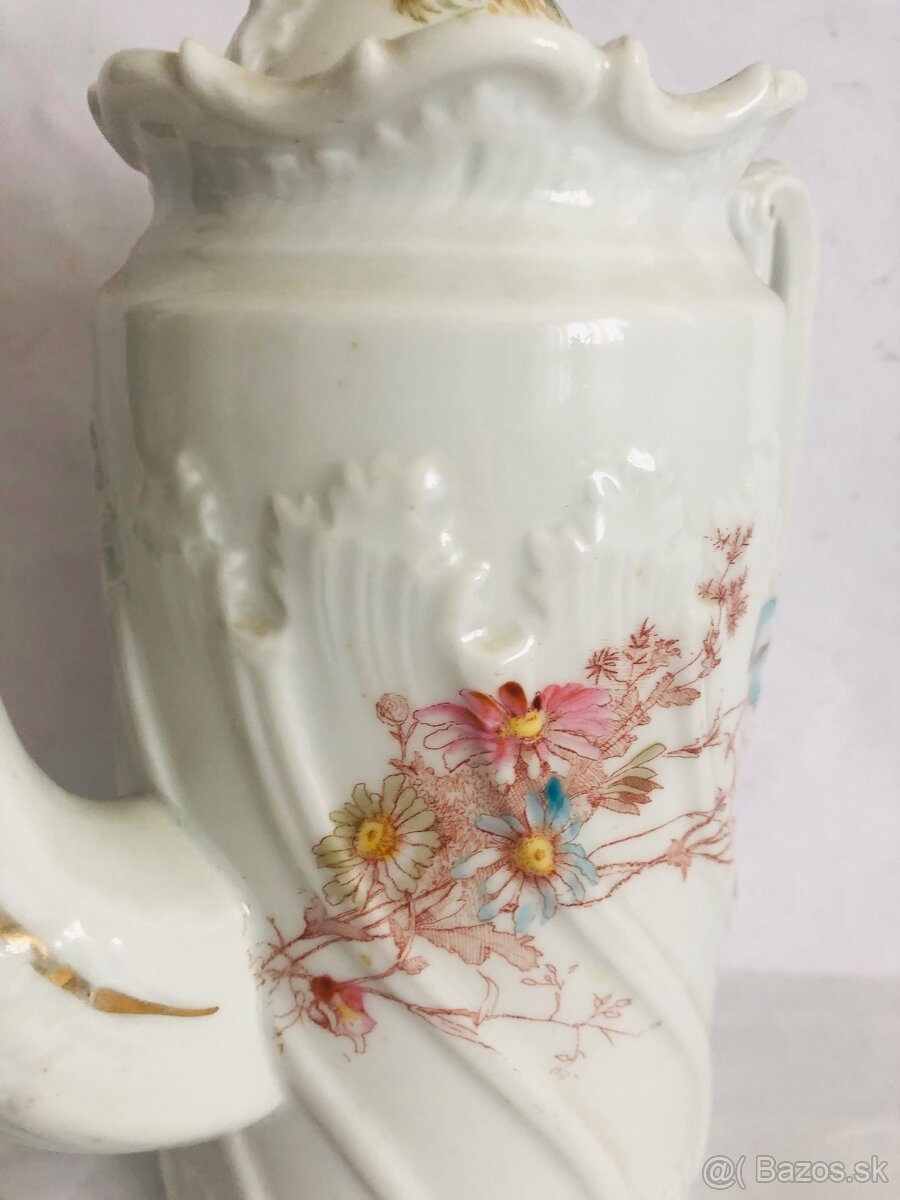 Starozitny secesny cajnik antik vyse 100 rocny - 3