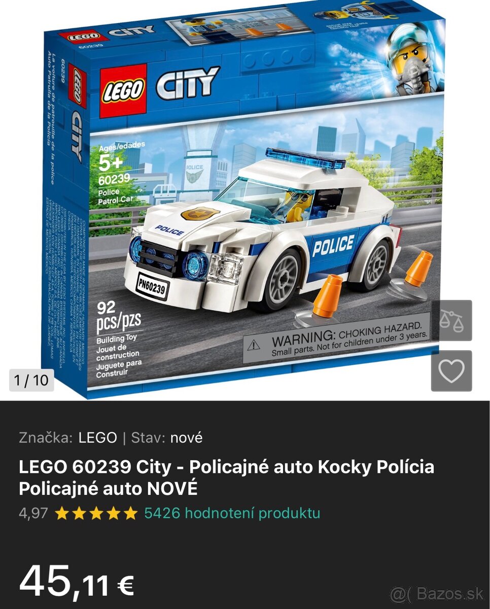 Lego speed, city sportove auto, creator: vrtulnik - 3