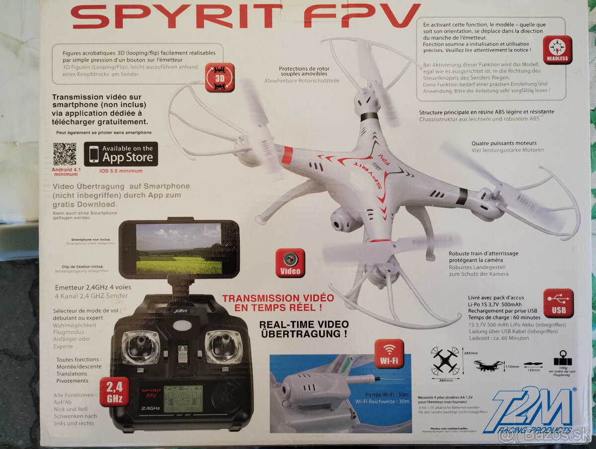 Predám dron SPYRIT FPV - 3