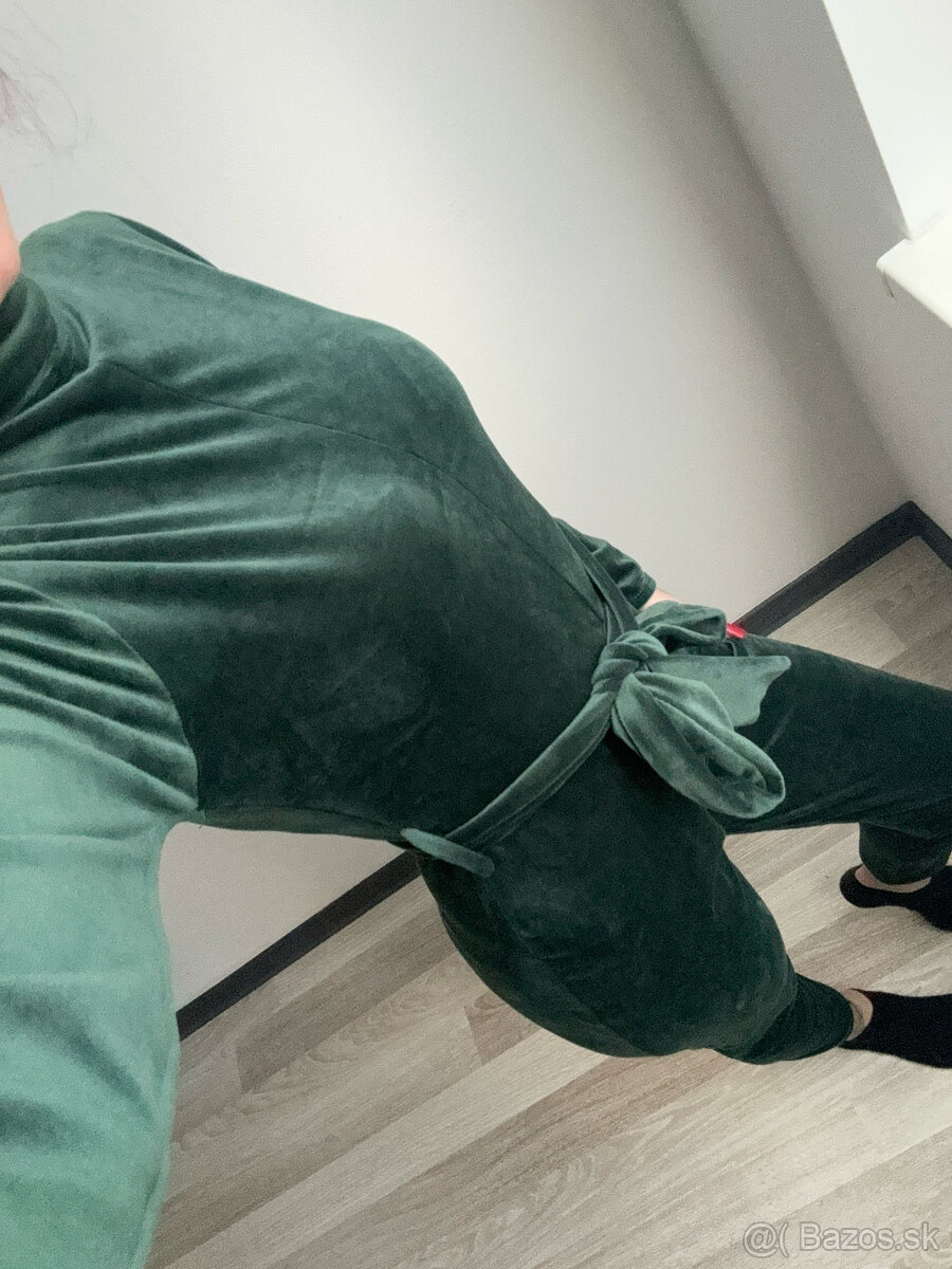 Dámsky dlhý zamatový overal - 3