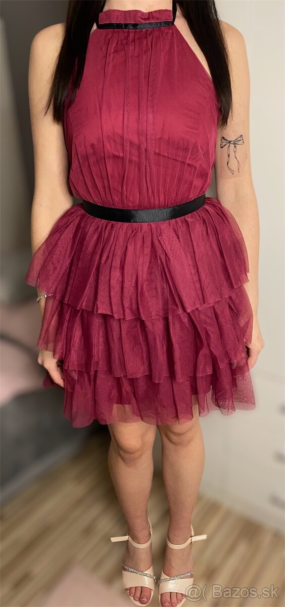 Krátke spoločenské šaty, veľ M - 3