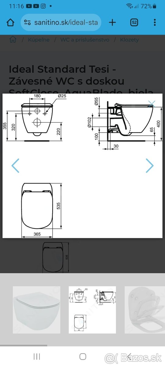 WC závesné s doskou Softclose - 3