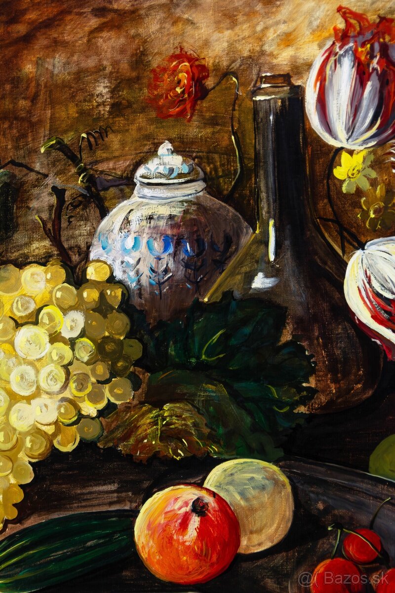 Zátišie I. , G.Siczawiňski, olej na plátne, 850× 750 mm - 3