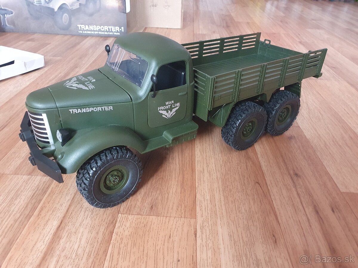 RC Military Truck Zil JJRC 1/16 6WD zelený - 3