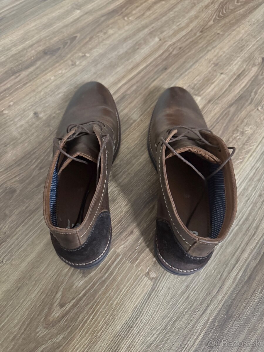 Pánske kožené topánky nové veľkosť 45 - 3