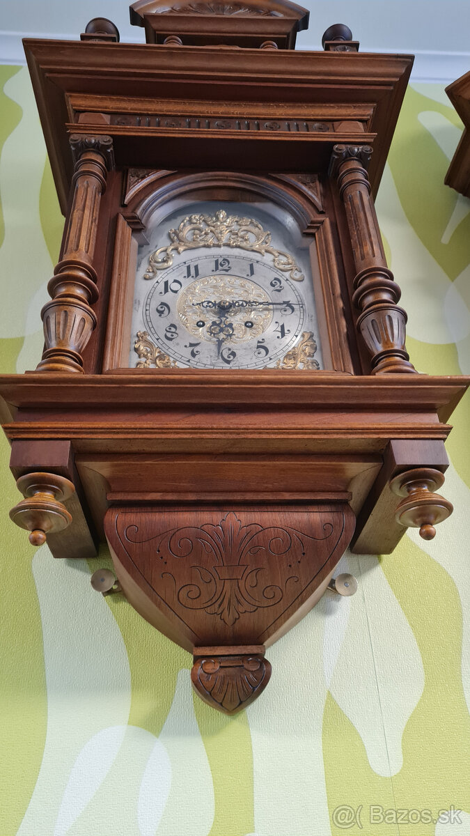 secesné nástenné historické hodiny - 3