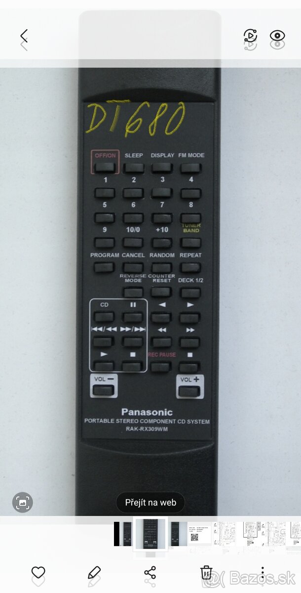 Ovladače Technics -Panasonic - 3